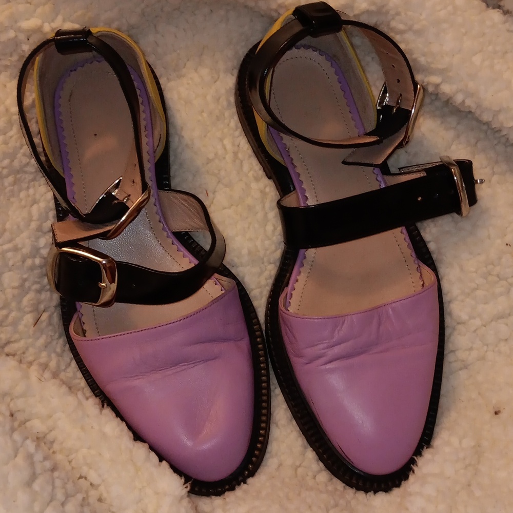 Stylish Purple and Black Women's Sandals
